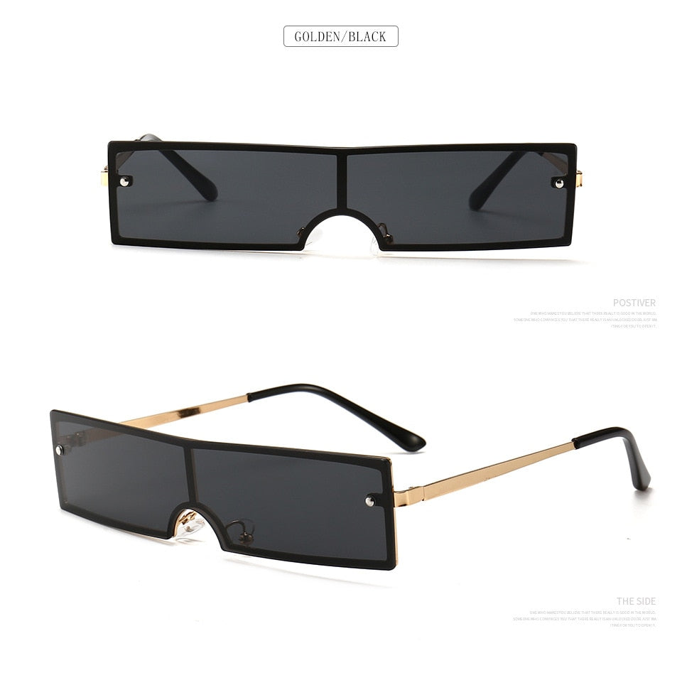 Rimless Sunglasses "SlimShades". Ultra Spiffy Unisex Shades. WickedYo